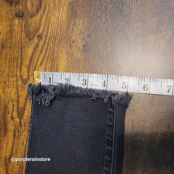 Madewell Jeans 26 Skinny 10" High Rise Button Fly Berkeley Black Wash AA590 - Picture 12 of 13